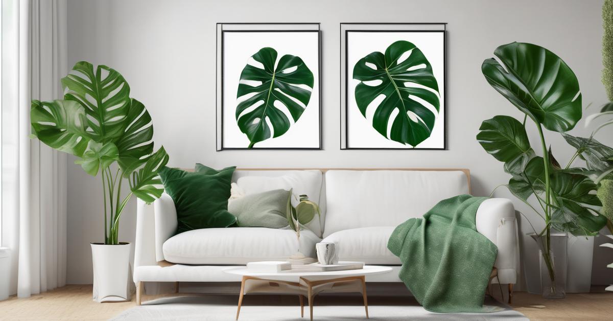 White Monstera: Królowa Variegata, liść monstera deliciosa!