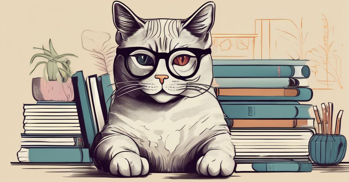 Kot w okularach: zdjęcia, plakat art – idealna kategoria dla kota!