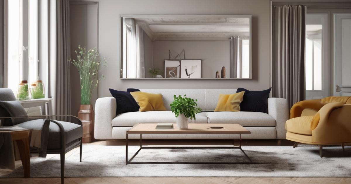 Meble wielofunkcyjne do małego pokoju: sofa z pojemnikiem, stolik kawowy z podnoszonym blatem, łóżko z szufladami.